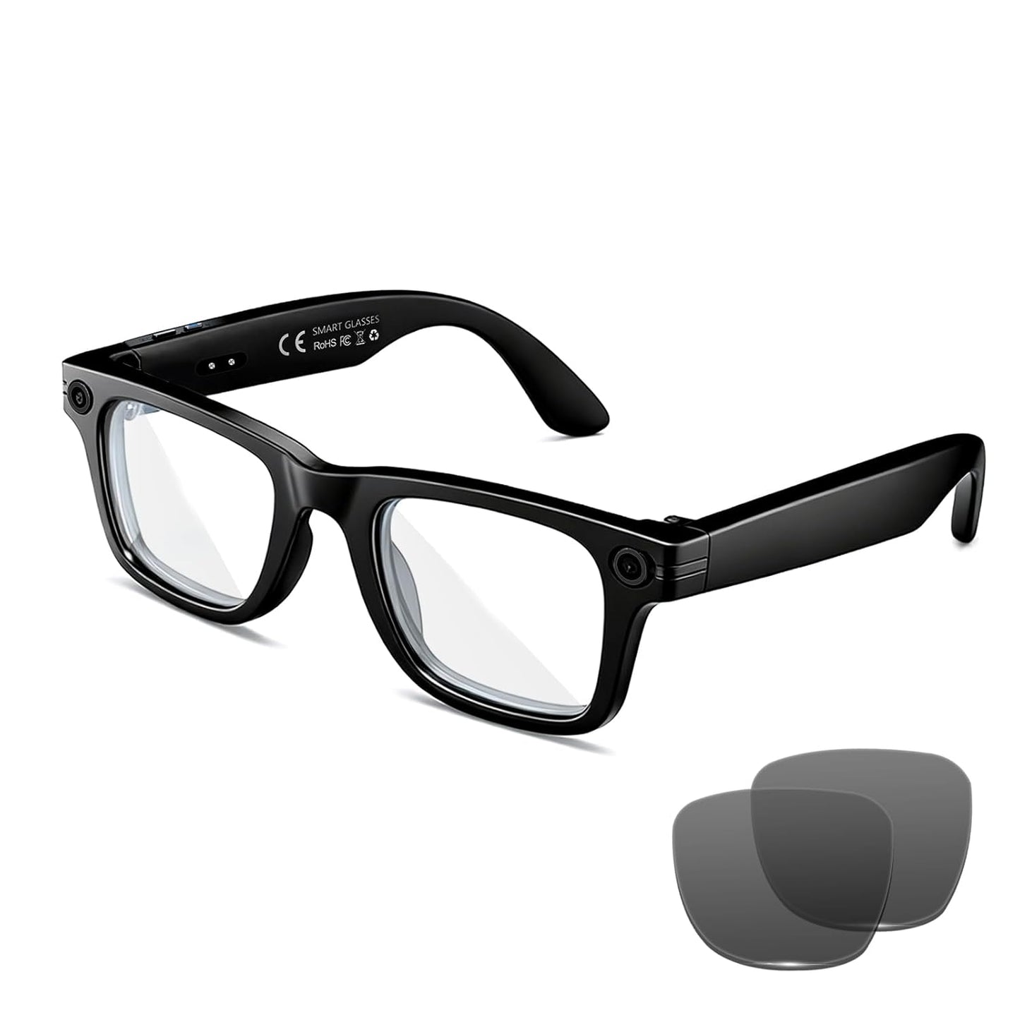 AI Smart Glasses with 8MP Camera, 4K Video & HD Photo, Bluetooth Audio, AI Voice Assistant (BUY 1 GET 1 FREE)