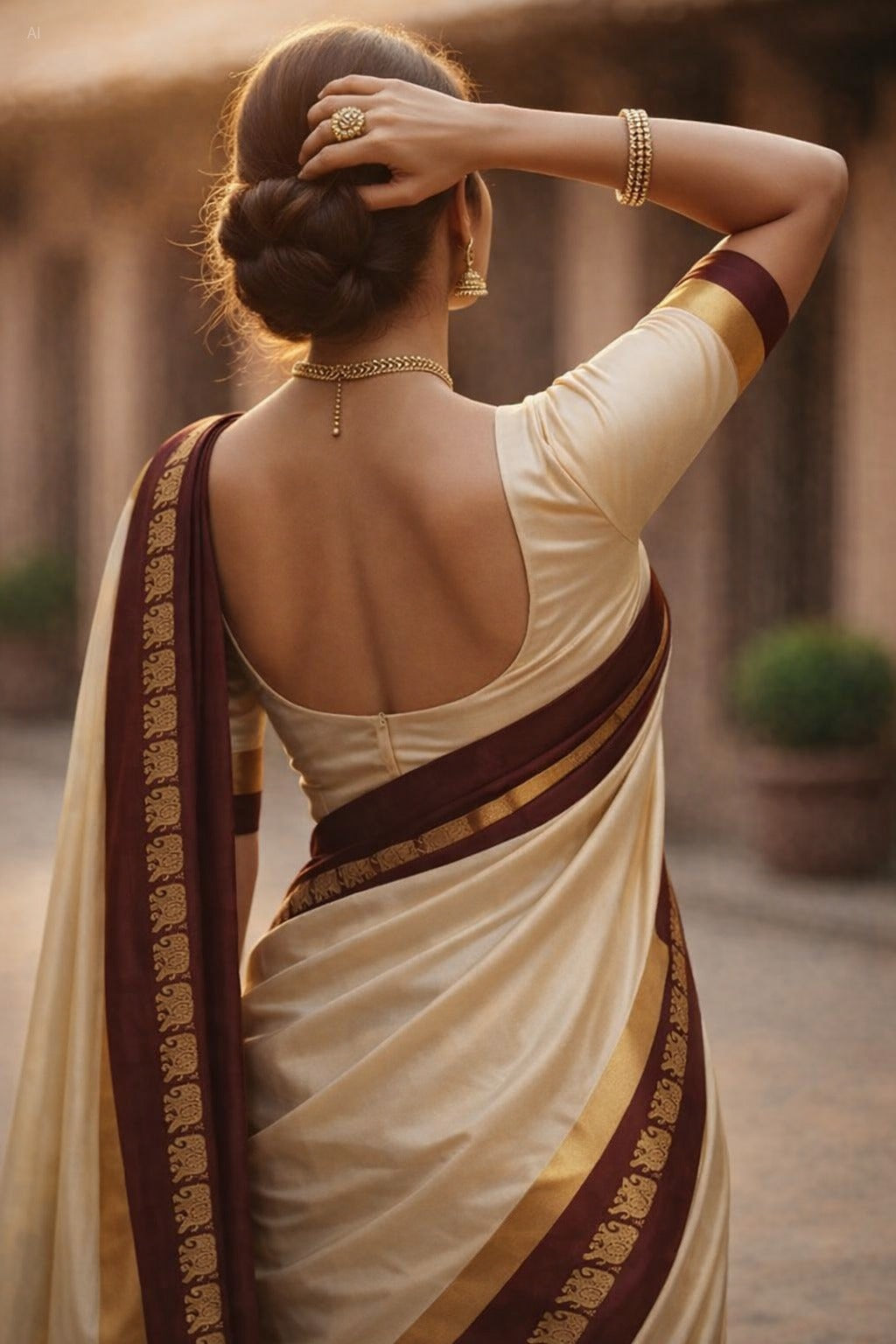 Tussar & Saliyum Soft Cotton Silk Emerald Bloom Saree For Women